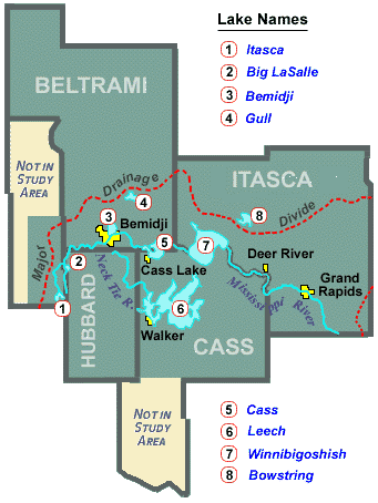 Northern Headwaters Region map